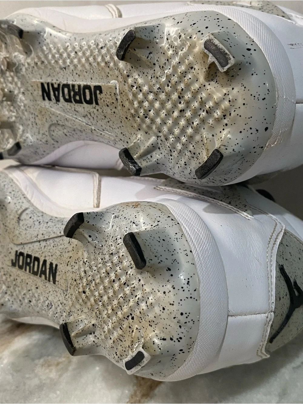 Air Jordan 4 Retro MCS Cleats - White Cement (Men's Size 8)
